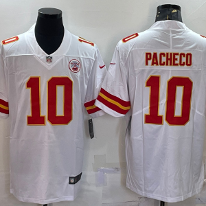 Men's Kansas City Chiefs #10 Pacheco White Vapor Untouchable Limited Jersey