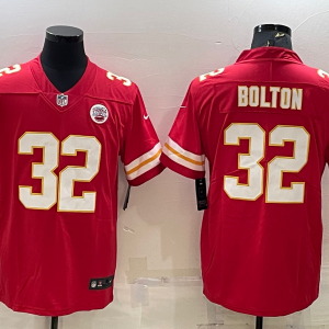 Men's Kansas City Chiefs Chiefs #32 Bolton Red Vapor Untouchable Limited Jersey