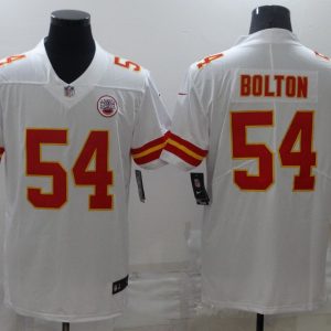 Men's Kansas City Chiefs Chiefs #54 Nick Bolton 2021 White Vapor Untouchable Limited Jersey