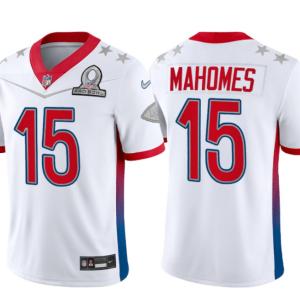 Men's Kansas City Chiefs Chiefs #15 Patrick Mahomes 2022 White Pro Bowl Jersey