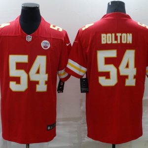 Men's Kansas City Chiefs Chiefs #54 Nick Bolton 2021 Red Vapor Untouchable Limited Jersey