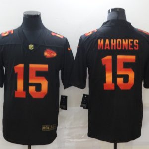 Men's Kansas City Chiefs Chiefs #15 Patrick Mahomes 2020 Black Fashion Limited Jersey