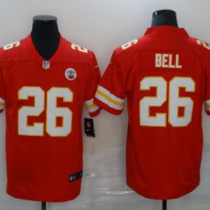 Men's Kansas City Chiefs Chiefs #26 Bell Red Vapor Untouchable Limited Jersey
