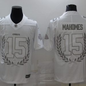 Men's Kansas City Chiefs Chiefs #15 Patrick Mahomes White MVP Limited Jersey