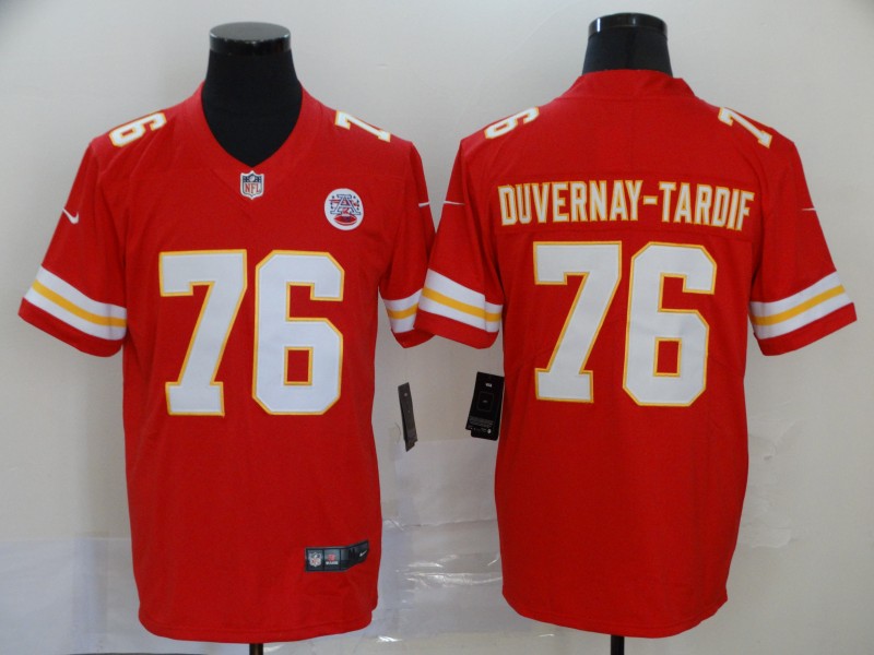 Men's Kansas City Chiefs #76 Laurent Duvernay-Tardif Red Vapor Untouchable Limited Jersey