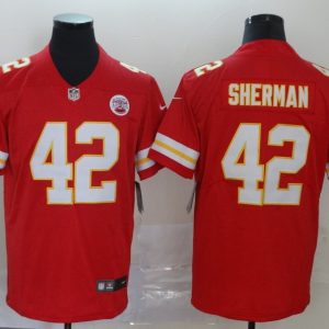 Men's Kansas City Chiefs Chiefs #42 Anthony Sherman Red Vapor Untouchable Limited Jersey