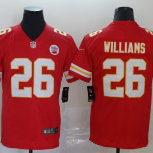 Men's Kansas City Chiefs Chiefs #26 Damien Williams Red Vapor Untouchable Limited Jersey