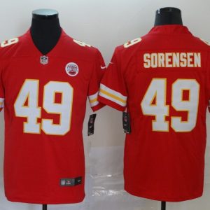 Men's Kansas City Chiefs Chiefs #49 Daniel Sorensen Red Vapor Untouchable Limited Jersey