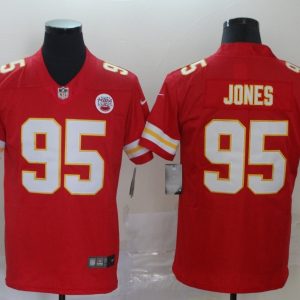 Men's Kansas City Chiefs Chiefs #95 Chris Jones Red Vapor Untouchable Limited Jersey