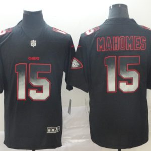 Kansas City Chiefs Chiefs #15 Patrick Mahomes 2019 Black Smoke Fashion Limited Men Jersey