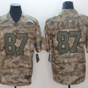 Nike  Kansas City Chiefs Chiefs #87 Kelce Camo Salute to Service Retired Player Limited Jersey