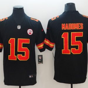 NFL Kansas City Chiefs #15 Mahomes II Black Vapor Untouchable Color Rush Limited Player Jersey