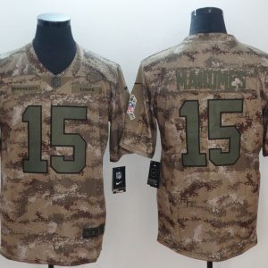 2018 NFL Men's NikeKansas City Chiefs Chiefs #15 Patrick Mahomes Salute To Service Jersey