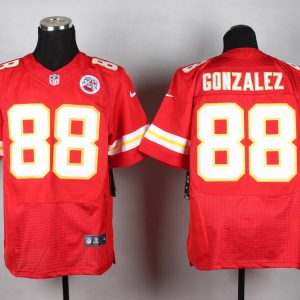 Nike Kansas City Chiefs Chiefs #88 Gonzalez Red Elite Jersey