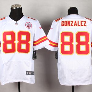 Nike Kansas City Chiefs Chiefs #88 Gonzalez White Elite Jersey
