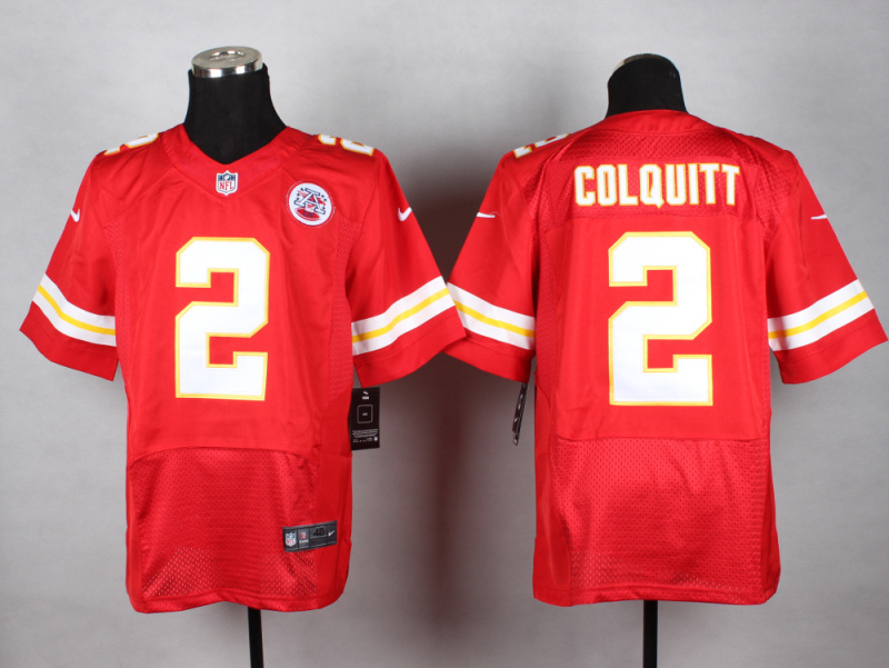 Nike Kansas City Chiefs Chiefs #2 Colquitt Red Elite Jersey
