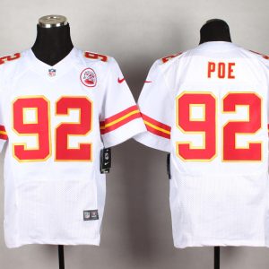 Nike Kansas City Chiefs #90 Poe White Elite Jersey