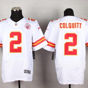Nike Kansas City Chiefs Chiefs #2 Colquitt White Elite Jersey