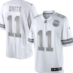 NFL Kansas City Chiefs #1 Smith Platinum Jersey