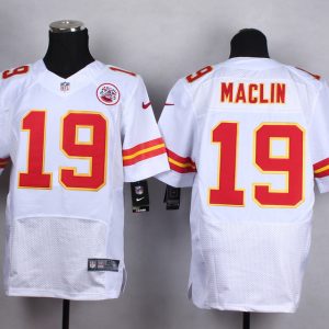 Nike Kansas City Chiefs #19 Maclin White Elite Jersey