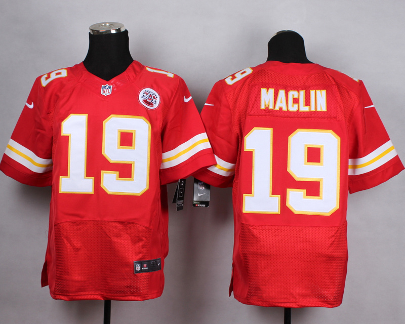 Nike Kansas City Chiefs Chiefs #19 Maclin Red Elite Jersey