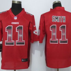 2015 New  Nike Kansas City Chiefs 11 Smith Red Strobe Limited Jersey