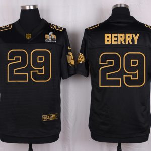 Mens Kansas City Chiefs Chiefs #29 Berry Pro Line Black Gold Collection Jersey