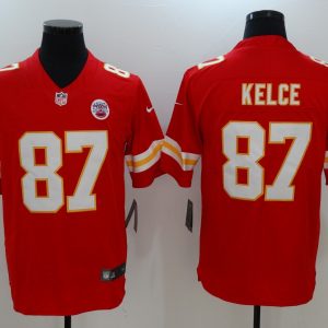NFL Kansas City Chiefs Chiefs #87 Kelce Red Vapor Untouchable Limited Jersey