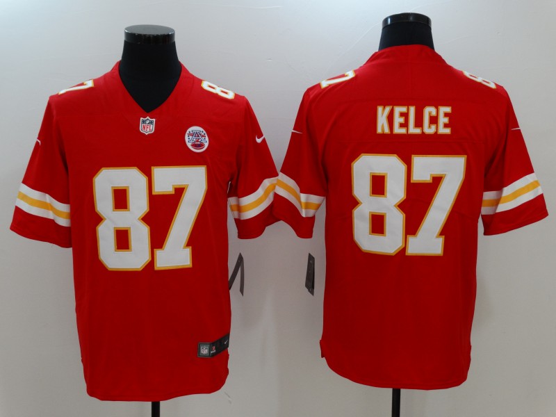NFL Kansas City Chiefs Chiefs #87 Kelce Red Vapor Untouchable Limited Jersey