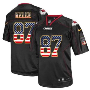 NFL Kansas City Chiefs Chiefs #87 Kelce USA Flag Jersey