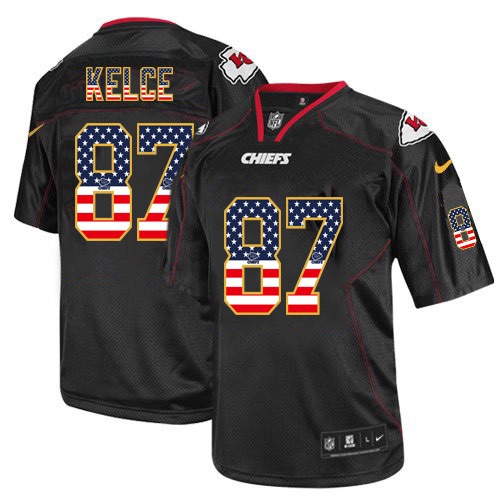 NFL Kansas City Chiefs Chiefs #87 Kelce USA Flag Jersey