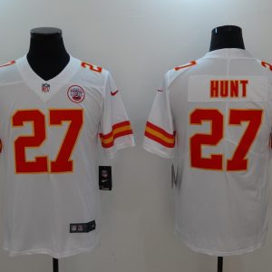 NFL Kansas City Chiefs #27 Hunt White Vapor Limited Jersey