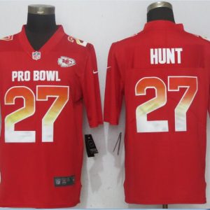 New Nike Kansas City Chiefs 27 Hunt Red Nike Royal 2018 Pro Bowl Limited Jersey