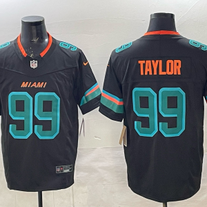 Men's Miami Dolphins #99 Taylor Black 2025 F.U.S.E. ??Rivalries?? Vapor Limited Jersey