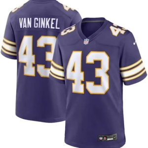 Men's Minnesota Vikings #43 Andrew Van Ginkel Purple 2024 F.U.S.E. Winter Warrior Limited Jersey