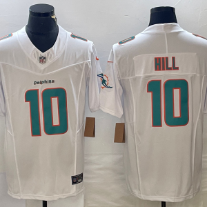 Men's Miami Dolphins #10 Tyreek Hill White 2023 F.U.S.E. Vapor Untouchable Limited Jersey