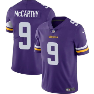 Men's Minnesota Vikings #9 J.J. McCarthy Purple 2024 Draft Vapor Untouchable Limited Jersey