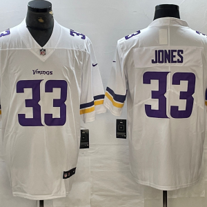 Men's Minnesota Vikings #33 Jones White Vapor Untouchable Limited Jersey