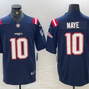 Men's New England Patriots Patriots #10 Drake Maye Navy 2024 Draft Vapor Limited Jersey