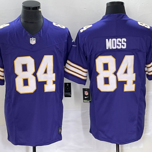 Men's Minnesota Vikings #84 Moss Purple 2023 F.U.S.E. Vapor Untouchable Limited Jersey