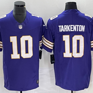 Men's Minnesota Vikings #10 Tarkenton Purple 2023 F.U.S.E. Vapor Untouchable Limited Jersey