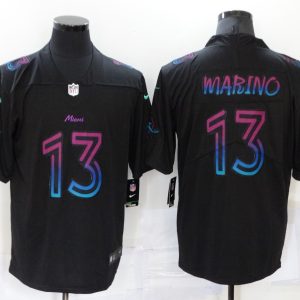 Men's Miami Dolphins #13 Dan Marino Black City Limited Jersey