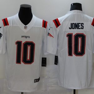 Men's New England Patriots Patriots #10 Mac Jones White 2021 Vapor Untouchable Limited Jersey