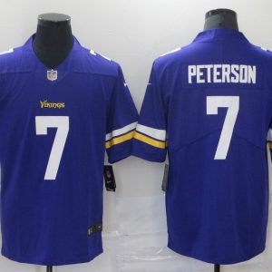 Men's Minnesota Vikings #7 Peterson Purple Vapor Untouchable Limited Jersey