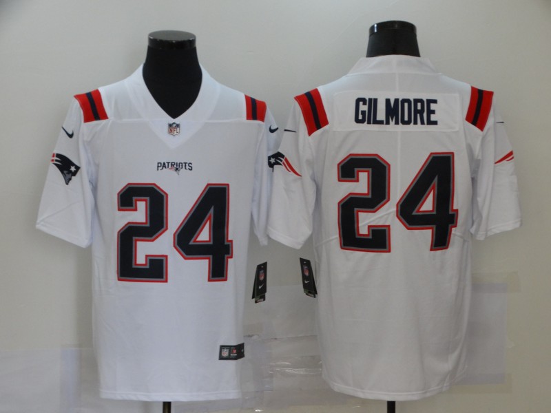 Copy Men's New England Patriots Patriots #24 Gilmore White 2020 Vapor Untouchable Limited Jersey