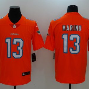 Men's Miami Dolphins #13 Dan Marino Orange Vapor Untouchable Limited Jersey