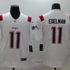 Men's New England Patriots Patriots #11 Edelman White 2020 Vapor Untouchable Limited Jersey