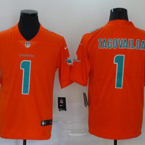 Men's Miami Dolphins #1 Tua Tagovailoa 2020 Orange Inverted Legend Limited Jersey