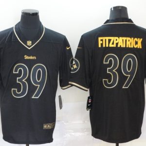 Nike Steelers #39 Minkah Fitzpatrick Black 2020 Golden Edition Limited Jersey