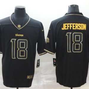 Nike NFL Oakland Raiders #18 Jefferson Black 2020 Golden Edition Limited Jersey